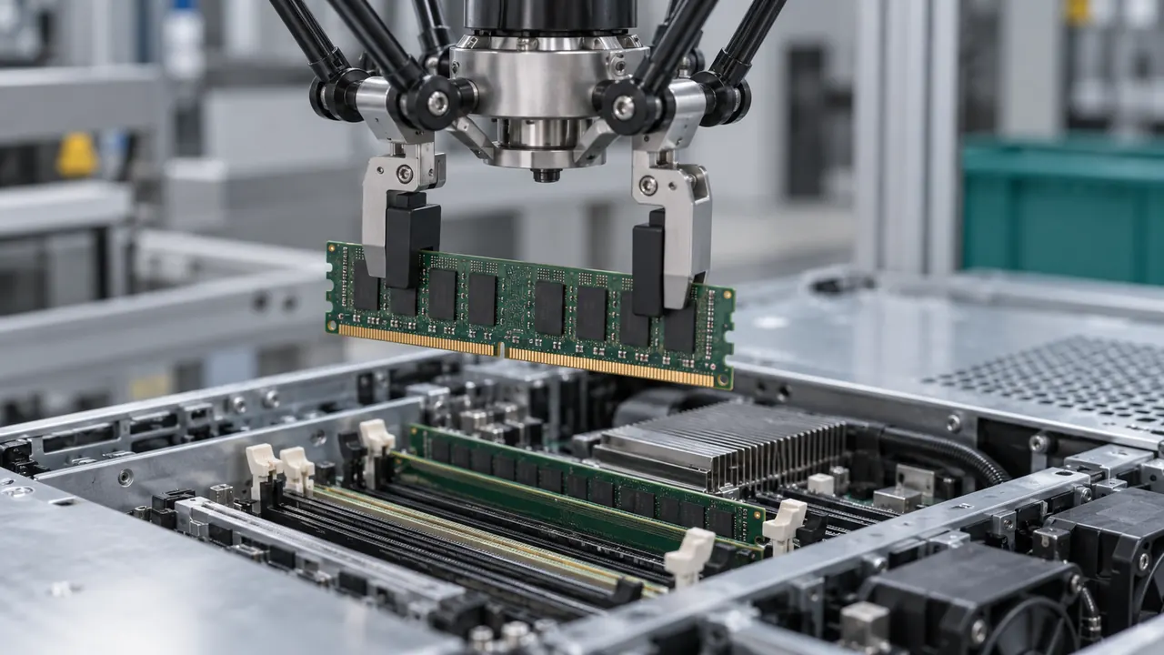 Concept of robotic RAM recovery from a server